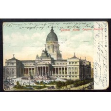 CIUDAD DE BUENOS AIRES CONGRESO NACIONAL BONITA TARJETA POSTAL